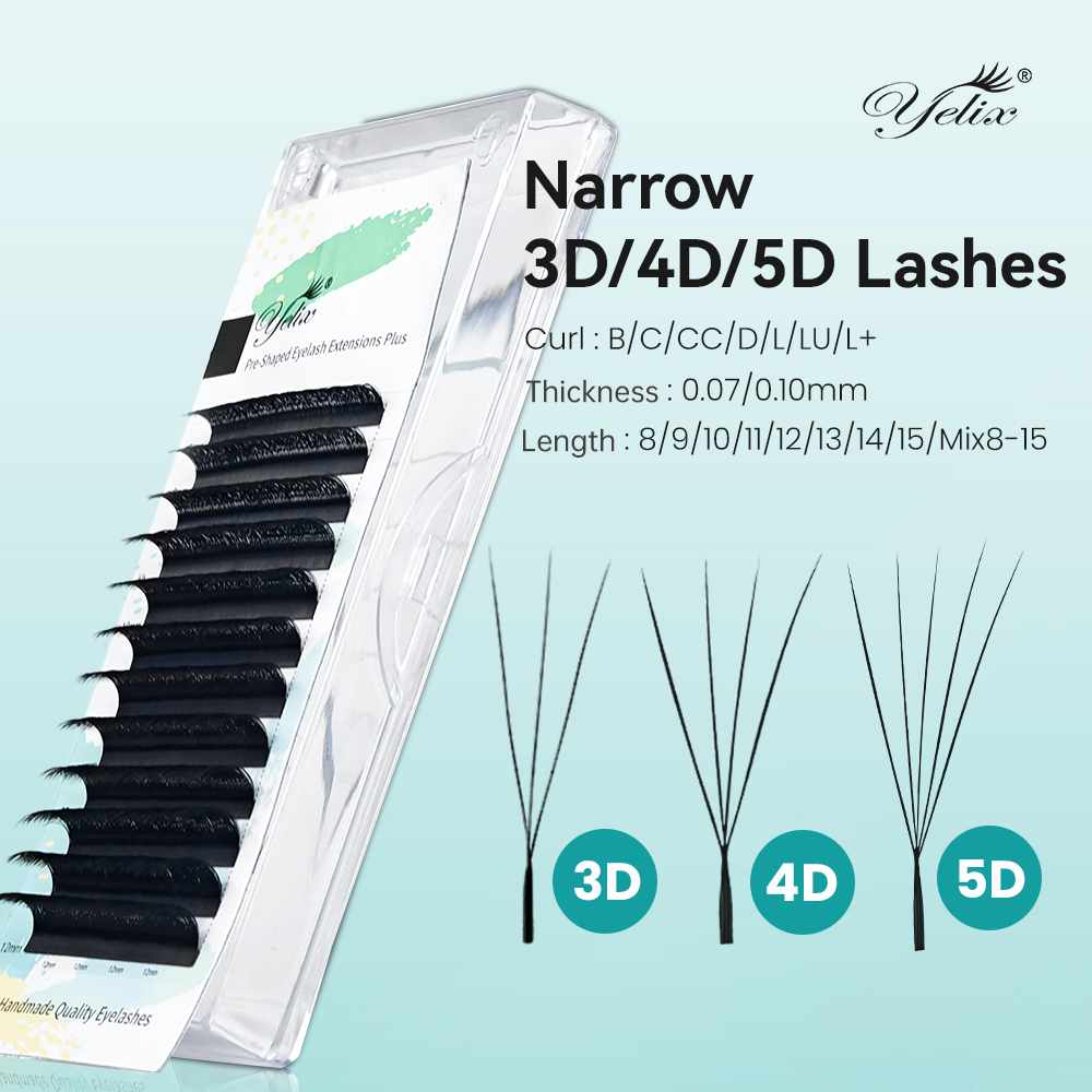 Eyelash Extension For Asian Eyes - رموش ييليكس المدمجة ثلاثية الأبعاد 4D