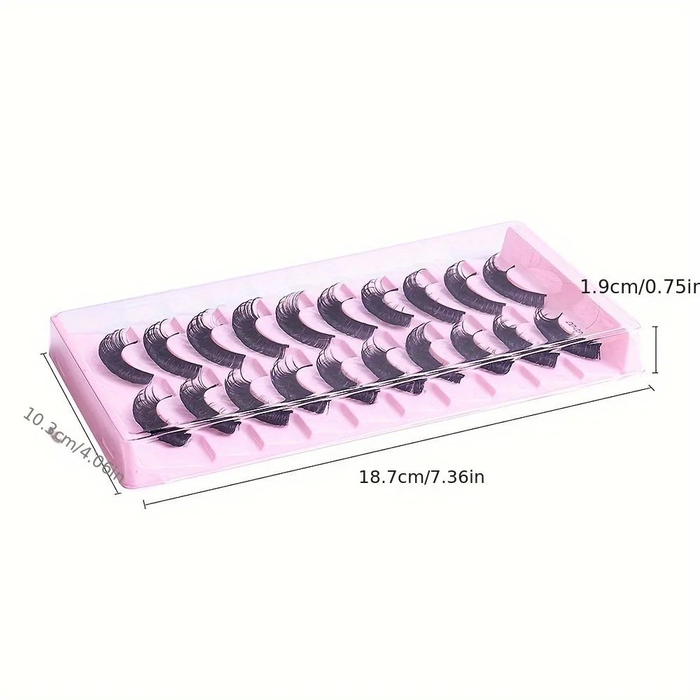 10 أزواج من الرموش الروسية DD  - مراجعة Eyelash Extension Russian وسعره