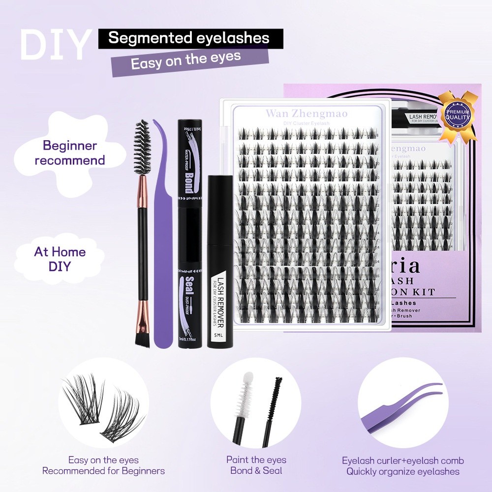 رموش صناعية بطول 8-18 مم، طقم  - مراجعة Eyelash Extension Natural Look وسعره