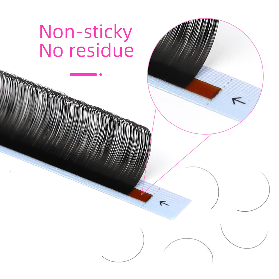 AGUUD 10 علبة/مجموعة رموش روسي - مراجعة Eyelash Extension Human Hair وسعره