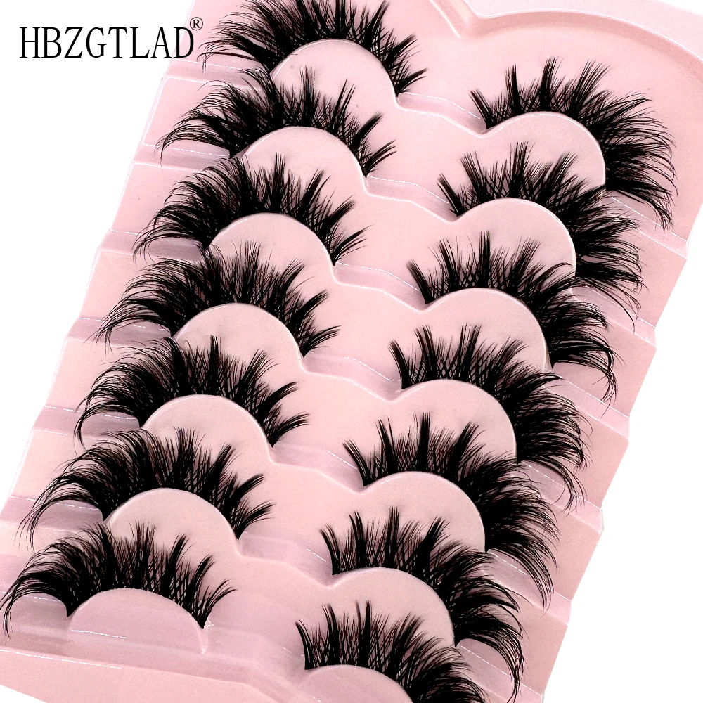 7/8 أزواج من رموش العين على شك - مراجعة Eyelash Extension Human Hair وسعره